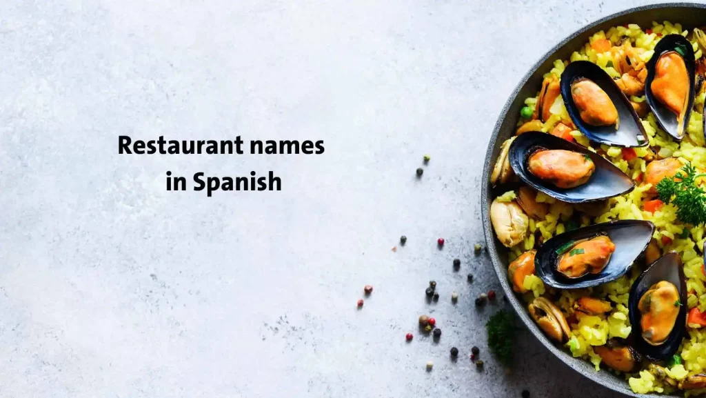 spanish restaurant name ideas
